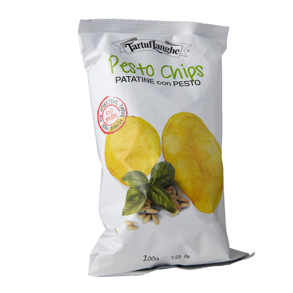 Pestochips 100 g, handgjorda chips, tartuflanghe chips